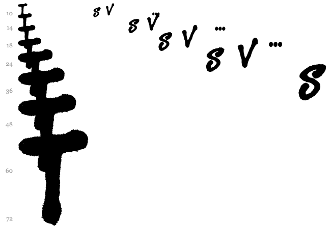 Sister Spray font waterfall